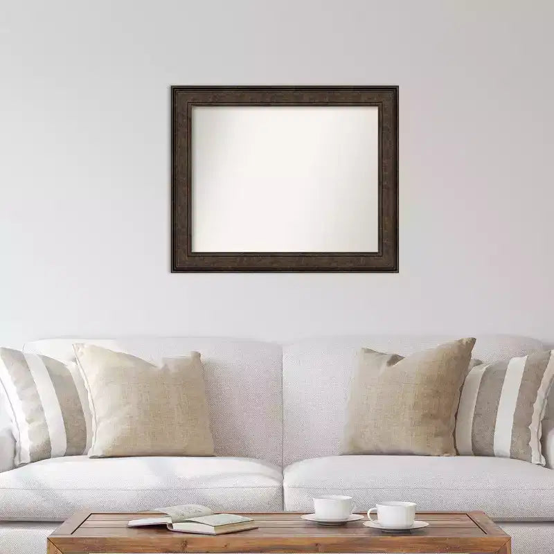 Specchio da Parete Rettangolare Bronzo, Non Bisellato, Stile Moderno
