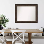 Specchio da Parete Rettangolare Bronzo, Non Bisellato, Stile Moderno
