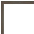 Specchio da parete rettangolare con cornice in legno grigio argilla, 30" x 24", singolo