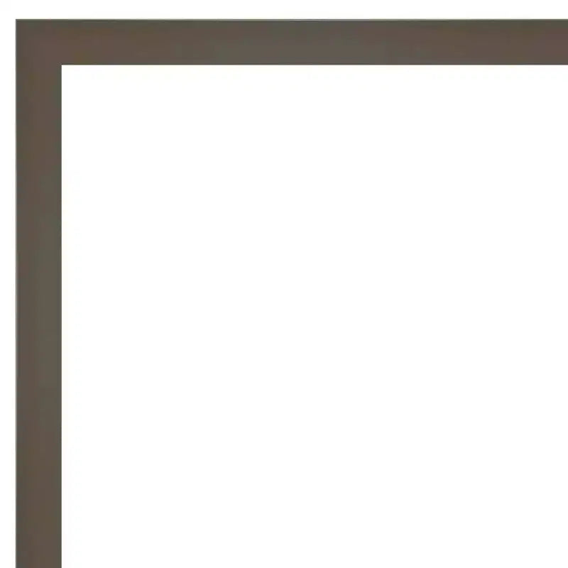 Specchio da parete rettangolare con cornice in legno grigio argilla, 30" x 24", singolo