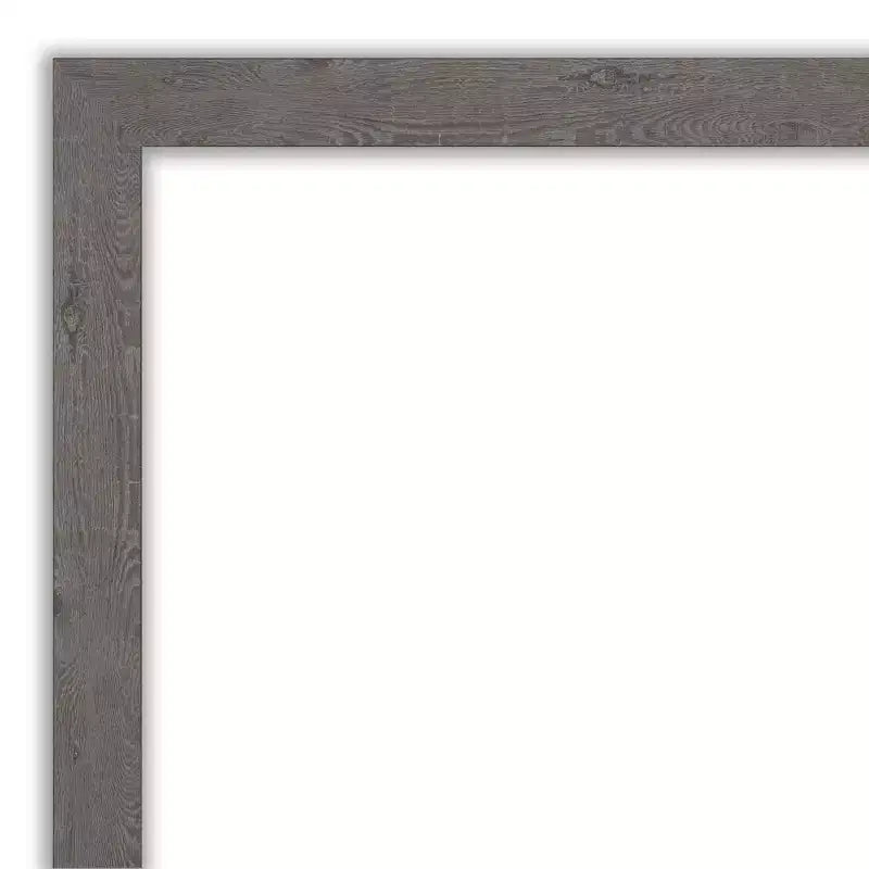 Specchio a muro/porta stretto grigio a figura intera, rettangolare, 1 persona, 17,5" x 51,5"