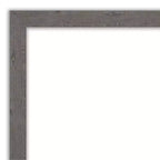 Specchio a muro/porta stretto grigio a figura intera, rettangolare, 1 persona, 17,5" x 51,5"