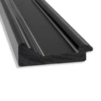 Specchio a parete/porta a figura intera con cornice rettangolare nera – 1 persona