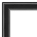 Specchio a parete/porta a figura intera con cornice rettangolare nera – 1 persona