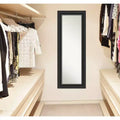 Specchio a parete/porta a figura intera con cornice rettangolare nera – 1 persona