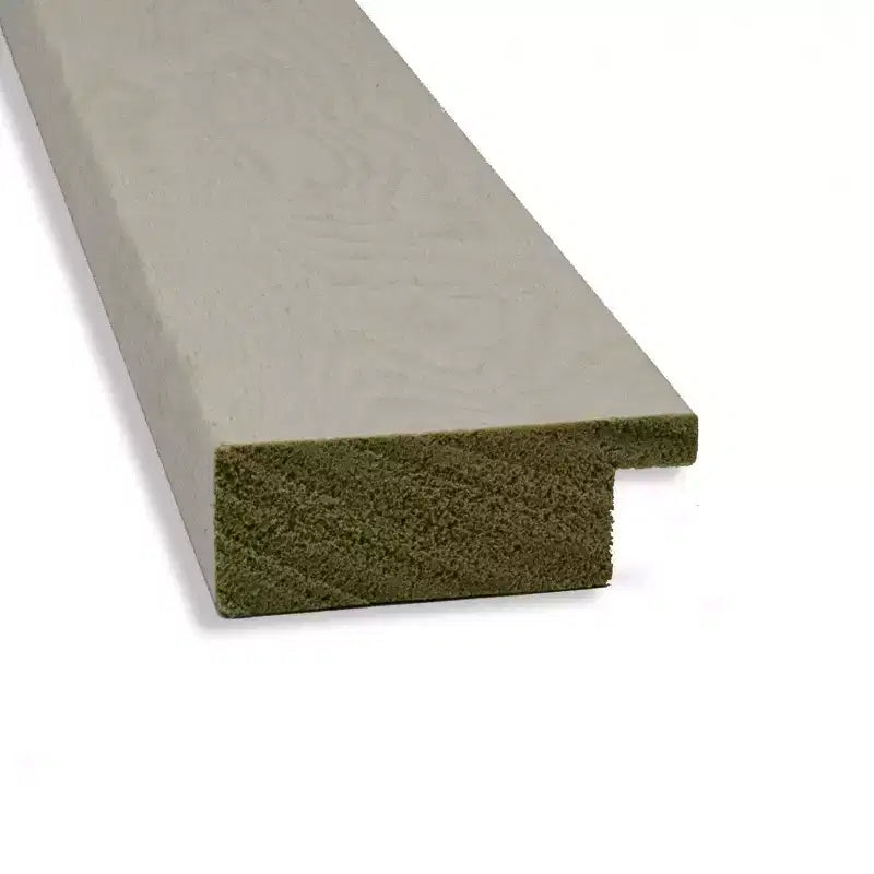 Specchio da parete rettangolare per bagno con cornice effetto legno bianco, 39.5" x 27.5"