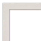 Specchio da parete rettangolare per bagno con cornice effetto legno bianco, 39.5" x 27.5"