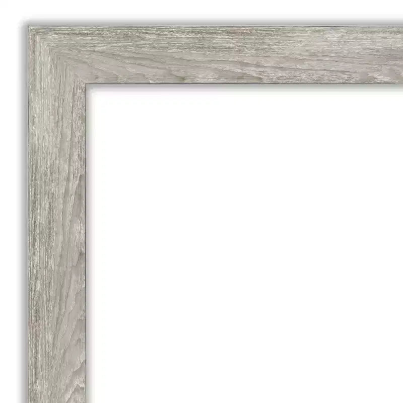 Specchio da parete rettangolare con cornice stretta grigio lavato, singolo, 21,5" x 27,5"