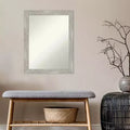 Specchio da parete rettangolare con cornice stretta grigio lavato, singolo, 21,5" x 27,5"