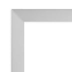 Specchio da parete rettangolare con cornice in legno argentato – Singolo, 38,5" x 26,5"