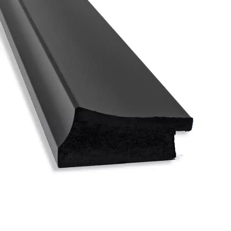 Specchio da parete rettangolare con cornice stretta nera, 32" x 26"