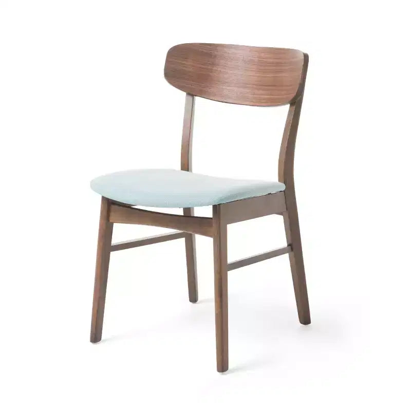 Set da pranzo 7 pezzi imbottito grigio, 6 posti, stile metà secolo