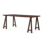 Set da pranzo 7 pezzi imbottito grigio, 6 posti, stile metà secolo