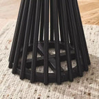 Tavolino tondo nero / noce – Singolo