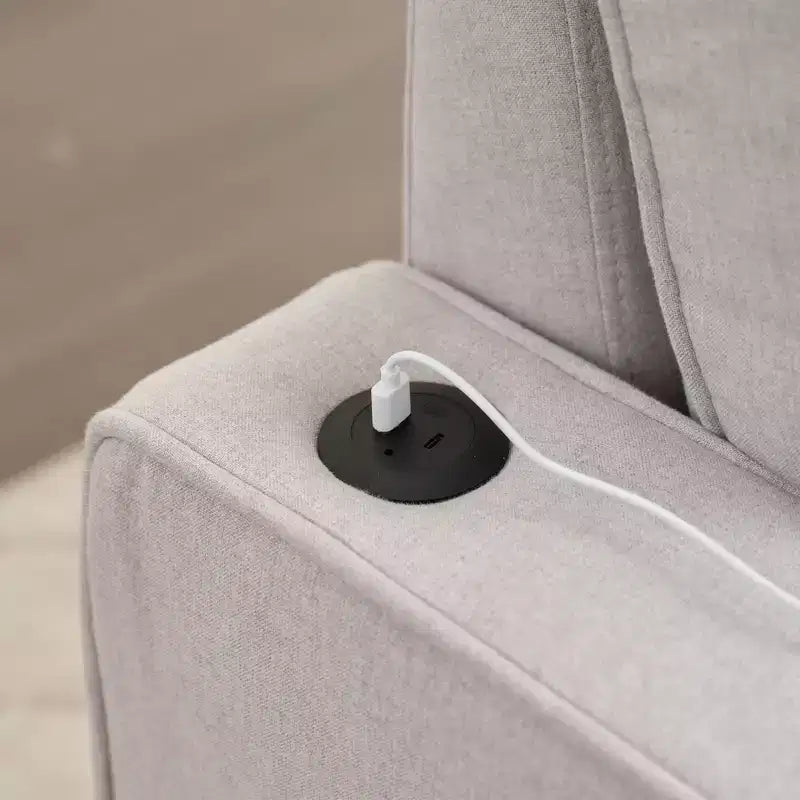 Divano angolare a L con letto estraibile e chaise longue reversibile, 4 posti