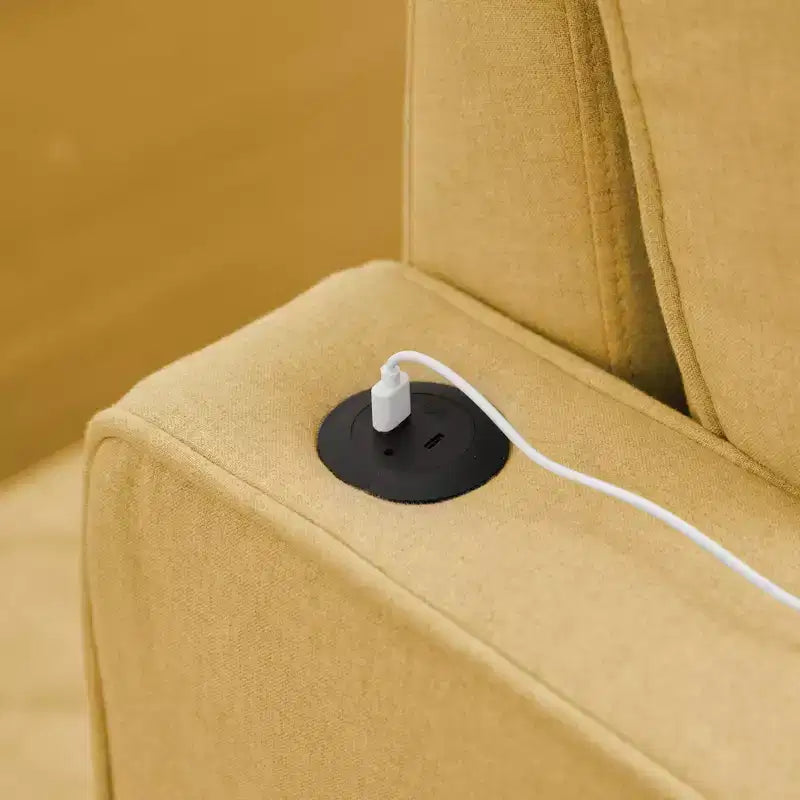 Divano angolare a L con letto estraibile e chaise longue reversibile, 4 posti