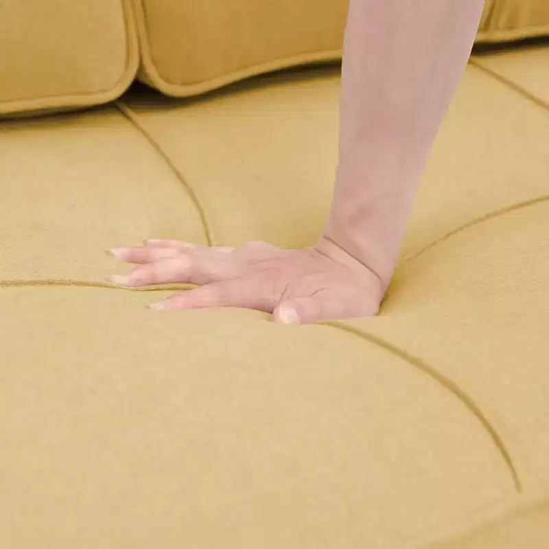 Divano angolare a L con letto estraibile e chaise longue reversibile, 4 posti