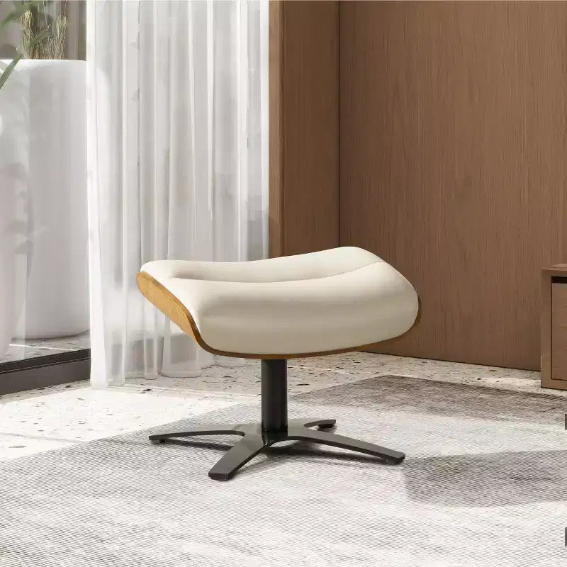 Pouf quadrato in pelle, monoposto