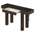Tavolo consolle da 47" con cassetto e porte USB – Nero / Espresso / Naturale, 1 pezzo