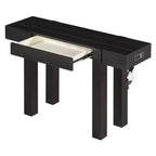 Tavolo consolle da 47" con cassetto e porte USB – Nero / Espresso / Naturale, 1 pezzo