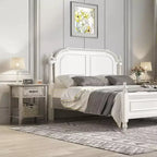 Comodino industriale grigio/bianco con cassetto e ripiano, 1 pezzo/2 pezzi