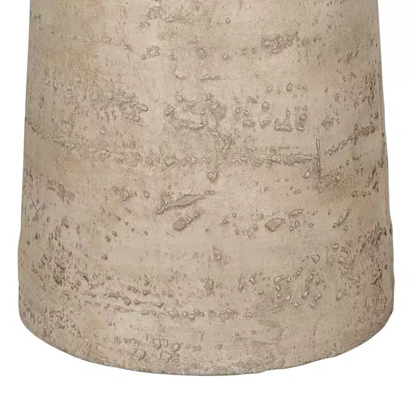 Tavolino esagonale beige e marrone, ferro e legno, montaggio 1 persona