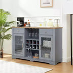 Mobile buffet marrone moderno, 2 ante 2 cassetti, Armadietto per 1 persona