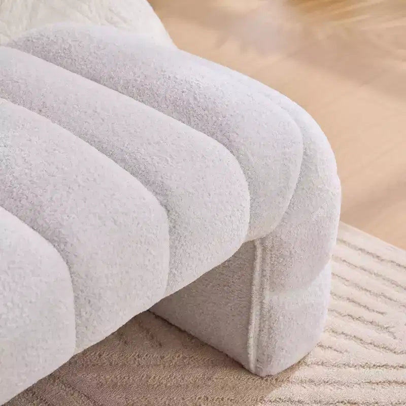 Panca Pouf Tufted – Imbottita, Seduta Singola (Nero / Verde / Bianco)