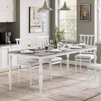 Tavolo da pranzo rettangolare marrone e nero, 6-8 posti, 200 cm, stile rustico, 4 gambe
