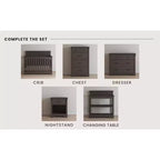 Comodino a 1 cassetto – Coach Cherry / Dapper Gray, Per bambini e neonati
