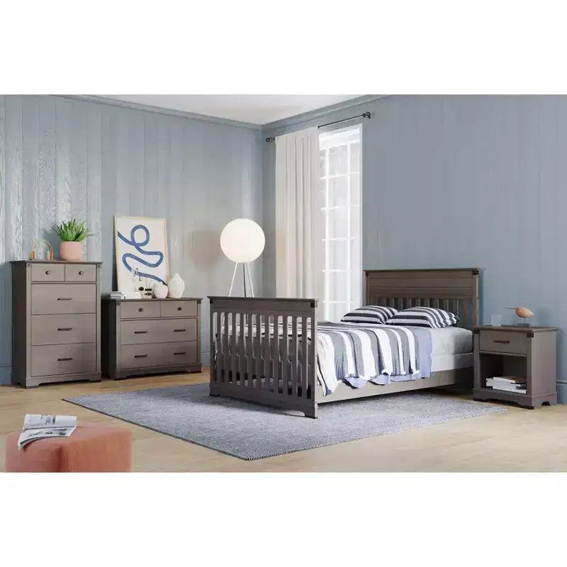 Comodino a 1 cassetto – Coach Cherry / Dapper Gray, Per bambini e neonati