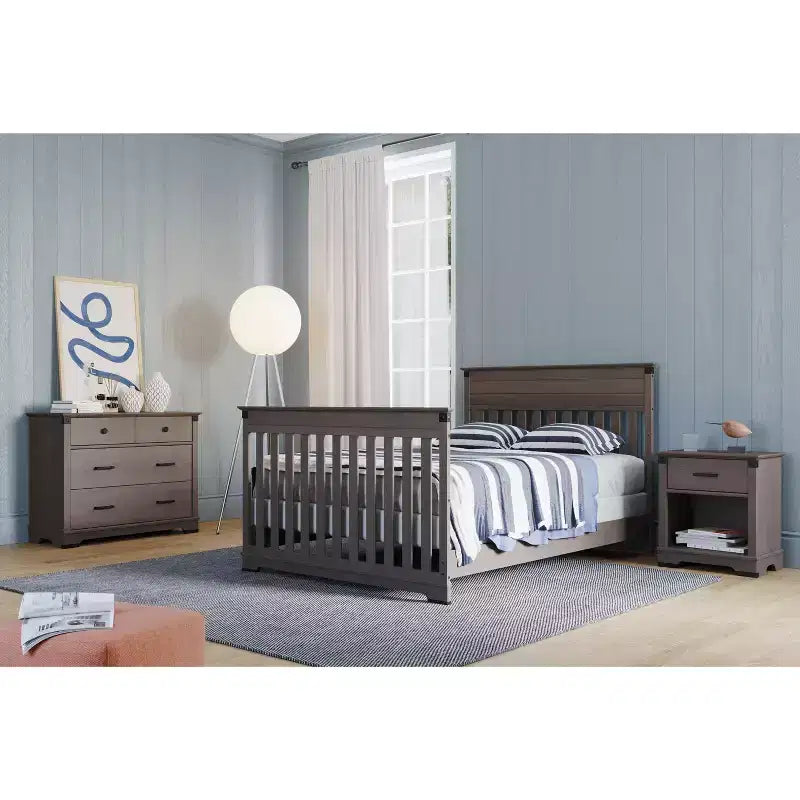 Comodino a 1 cassetto – Coach Cherry / Dapper Gray, Per bambini e neonati