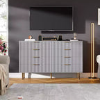 Cassettiera a 8 cassetti, nera / grigia / naturale / bianca, in legno, larghezza 55", montaggio per 1 persona