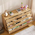 Cassettiera a 8 cassetti, nera / grigia / naturale / bianca, in legno, larghezza 55", montaggio per 1 persona