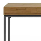 Scrivania a 1 posto marrone sella medio, stile Mid-Century, con schedario