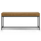 Scrivania a 1 posto marrone sella medio, stile Mid-Century, con schedario