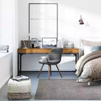 Scrivania a 1 posto marrone sella medio, stile Mid-Century, con schedario