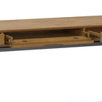 Scrivania a 1 posto marrone sella medio, stile Mid-Century, con schedario