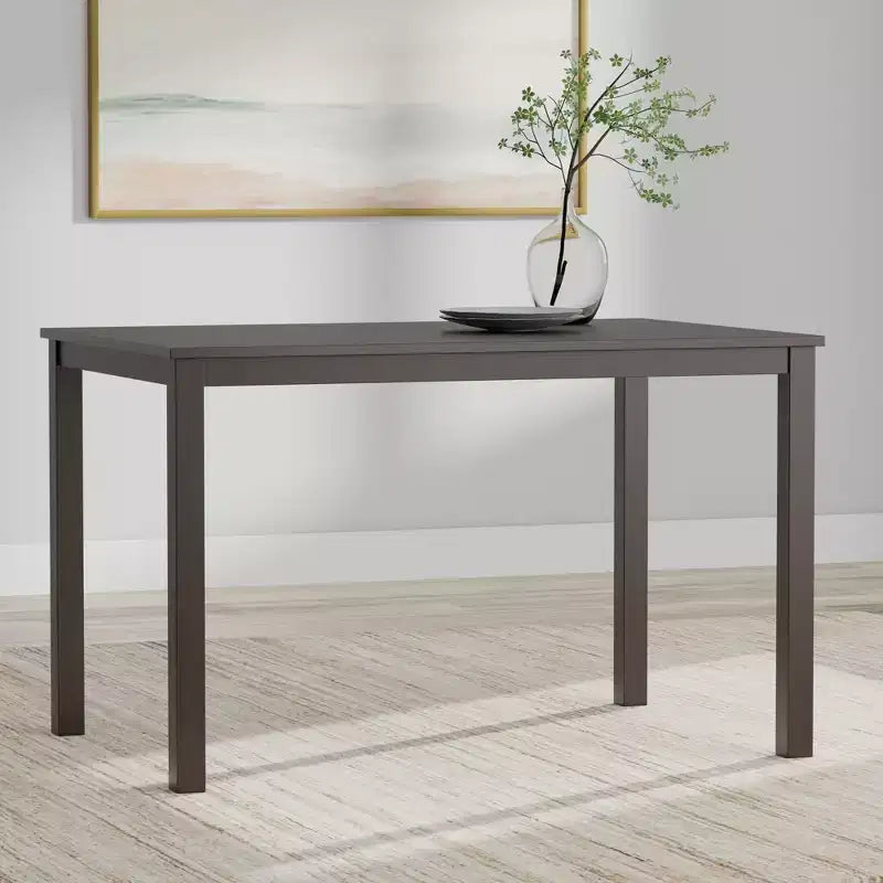 Glenwillow Home 48 Rectangular Solid Wood Dining Table
