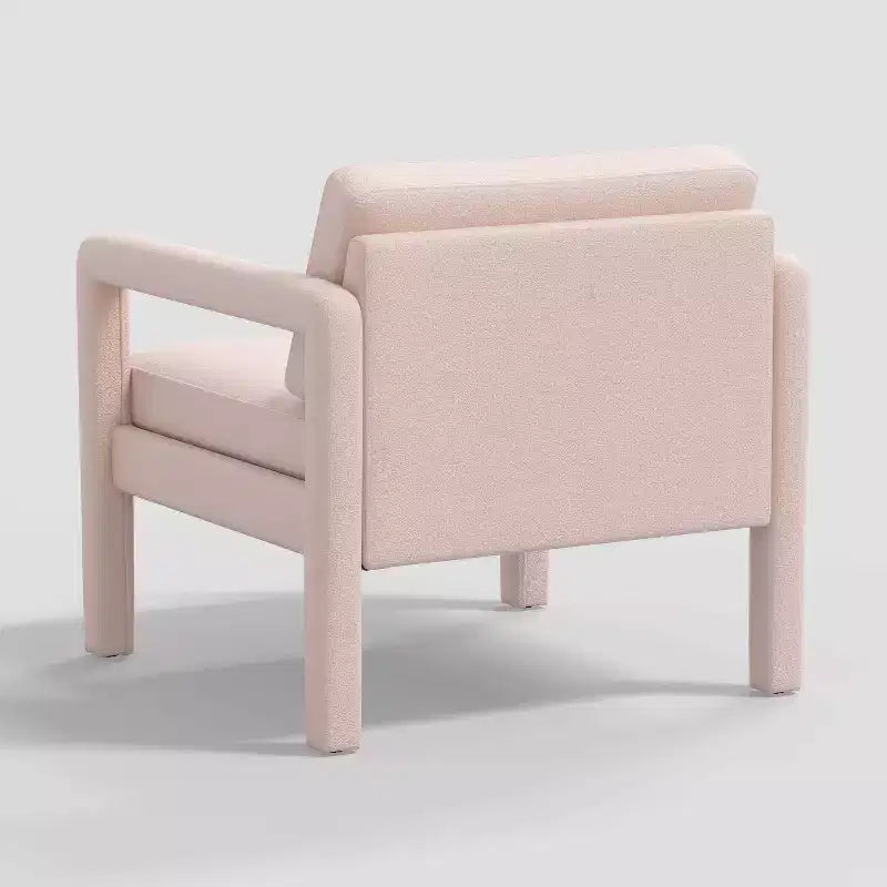 Poltrona scultorea grigia, imbottita, 1 posto