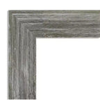 Specchio da parete stretto in legno Fencepost marrone, rettangolare, 1 persona – 28,75" x 22,75"