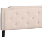 Letto matrimoniale con pannello regolabile imbottito beige/bianco – 2 colori, 1 persona