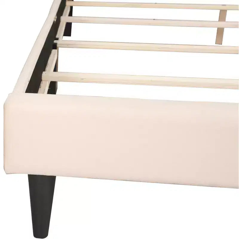 Letto matrimoniale con pannello regolabile imbottito beige/bianco – 2 colori, 1 persona