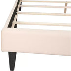 Letto matrimoniale con pannello regolabile imbottito beige/bianco – 2 colori, 1 persona