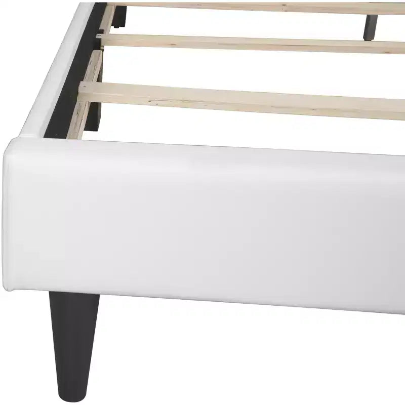 Letto matrimoniale con pannello regolabile imbottito beige/bianco – 2 colori, 1 persona