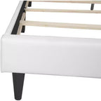 Letto matrimoniale con pannello regolabile imbottito beige/bianco – 2 colori, 1 persona