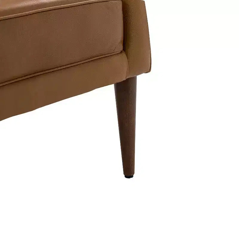 Poltrona a barilotto in vera pelle capitonné, seduta singola – Beige / Nero / Cammello / Blu Marino
