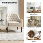 Poltrona a barilotto in vera pelle capitonné, seduta singola – Beige / Nero / Cammello / Blu Marino